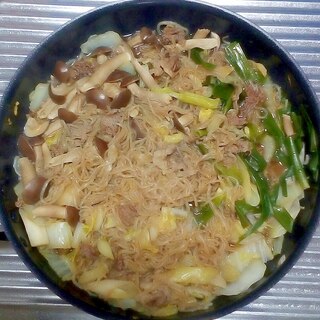 我が家の糸蒟蒻三昧のすき焼き鍋！